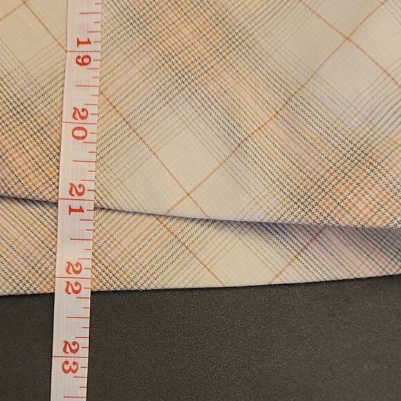 The Limited White & Beige Plaid Pencil Skirt Size 8 Mid‑Rise Knee Length Fall - Picture 9 of 10